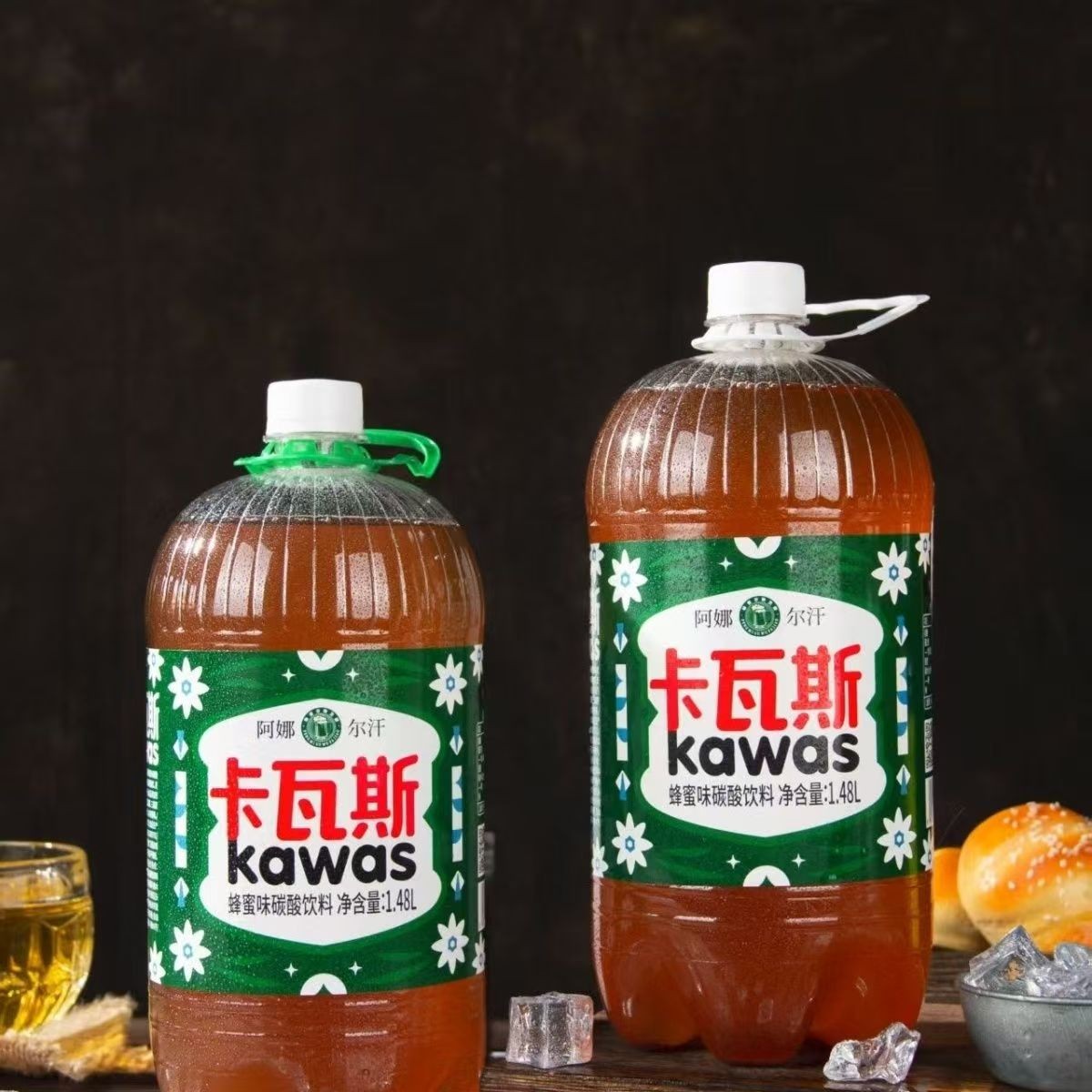 【阿娜尔汗】新疆蜂蜜卡瓦斯1.48L/桶夏日饮品必备烧烤伴侣