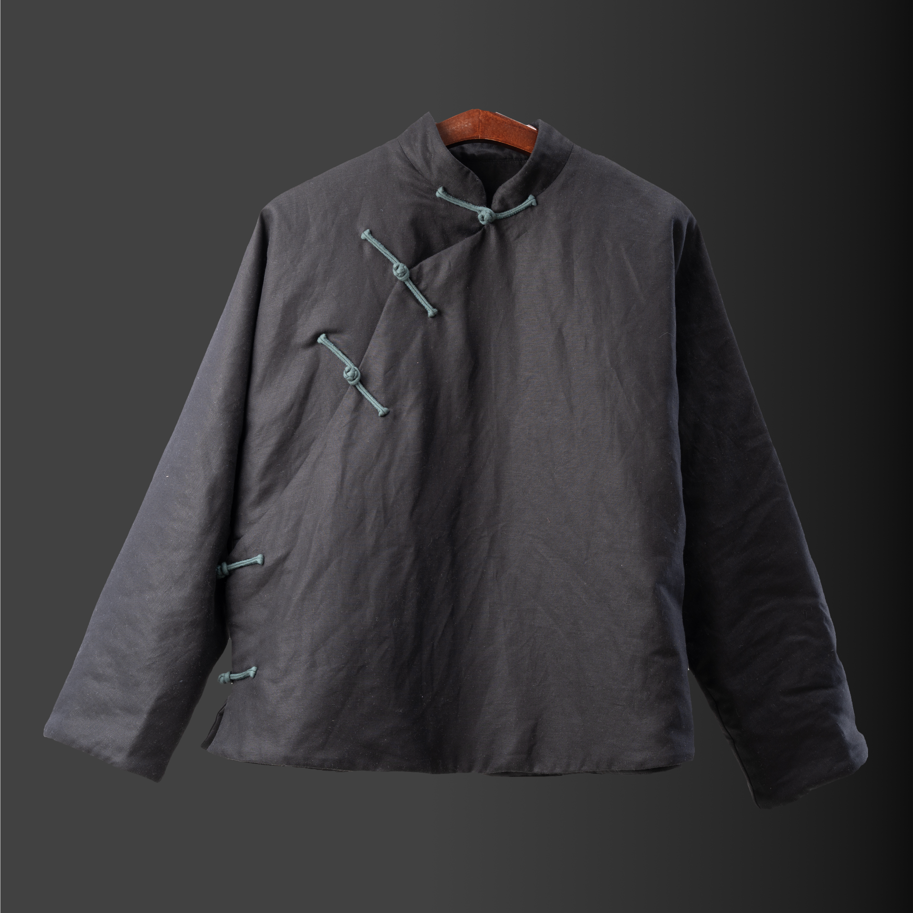 落点冬季加厚中国中式棉服长袖薄款宽松清冷系禅意国风新中式女装