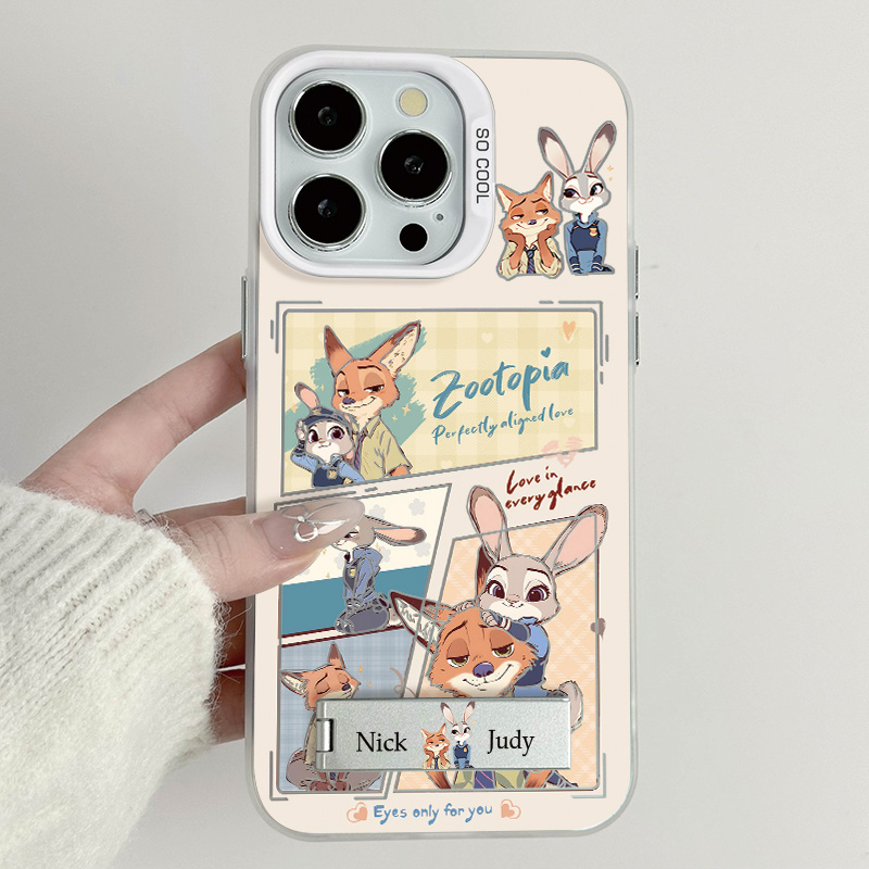 卡通朱迪尼克适用苹果13手机壳防摔华为荣耀小米真我OPPO新款创意