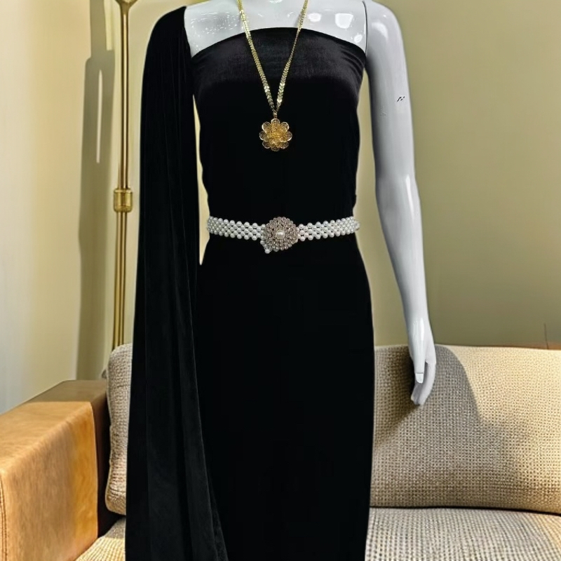 Sidam duhawa 3m/1.15印花纹醋酸面料连衣裙