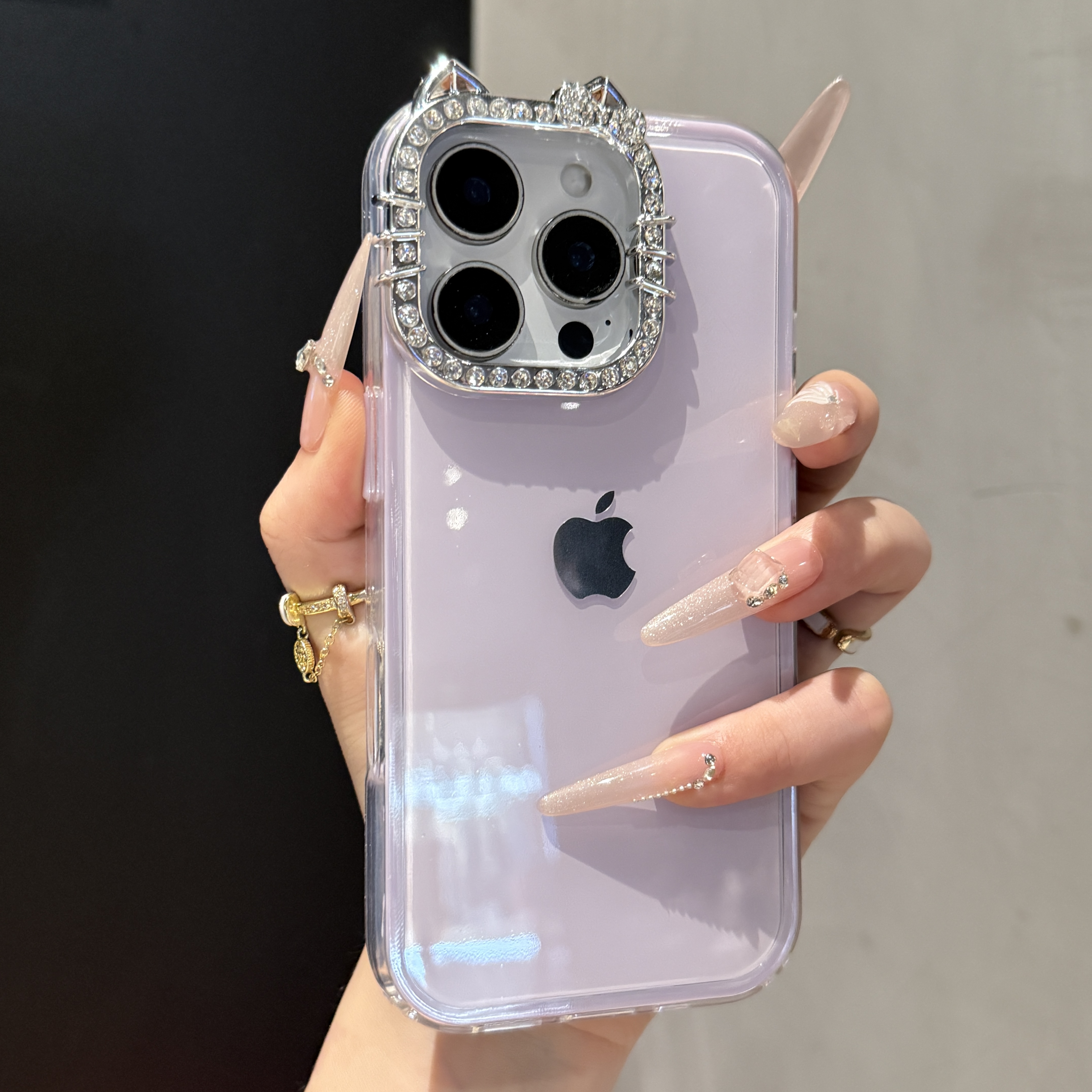 新款闪钻镜头果冻纯色适用苹果16手机壳iPhone15promax新款14/13