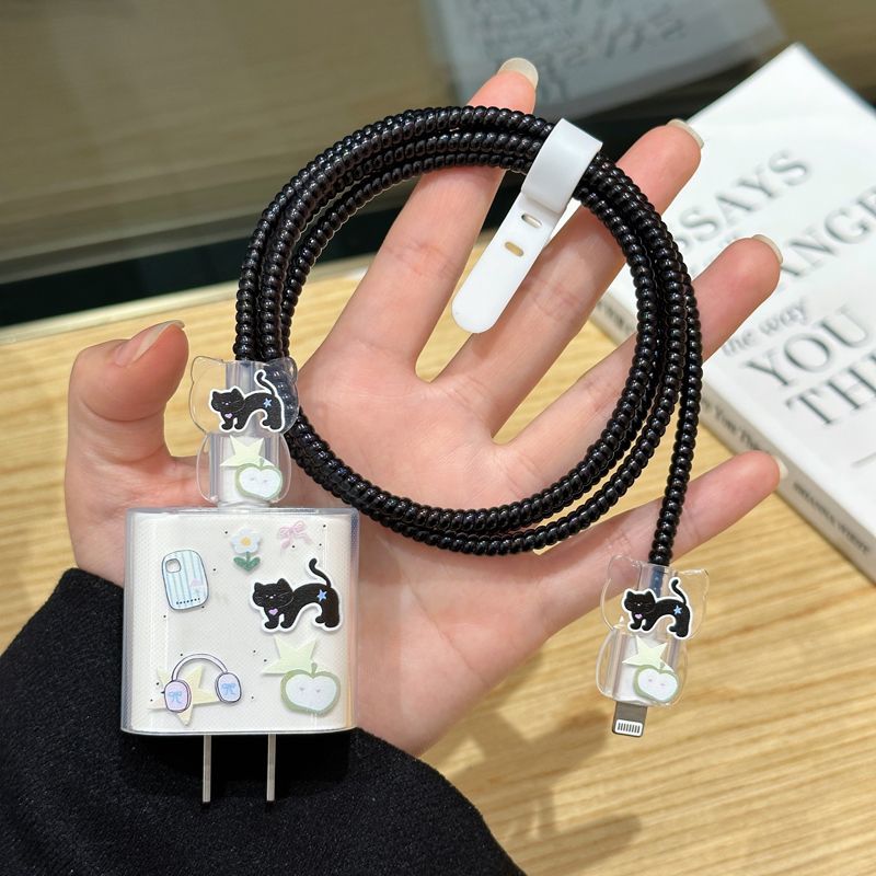 数据线保护套20w适用苹果15promax充电头16防摔软壳14 13防折断12