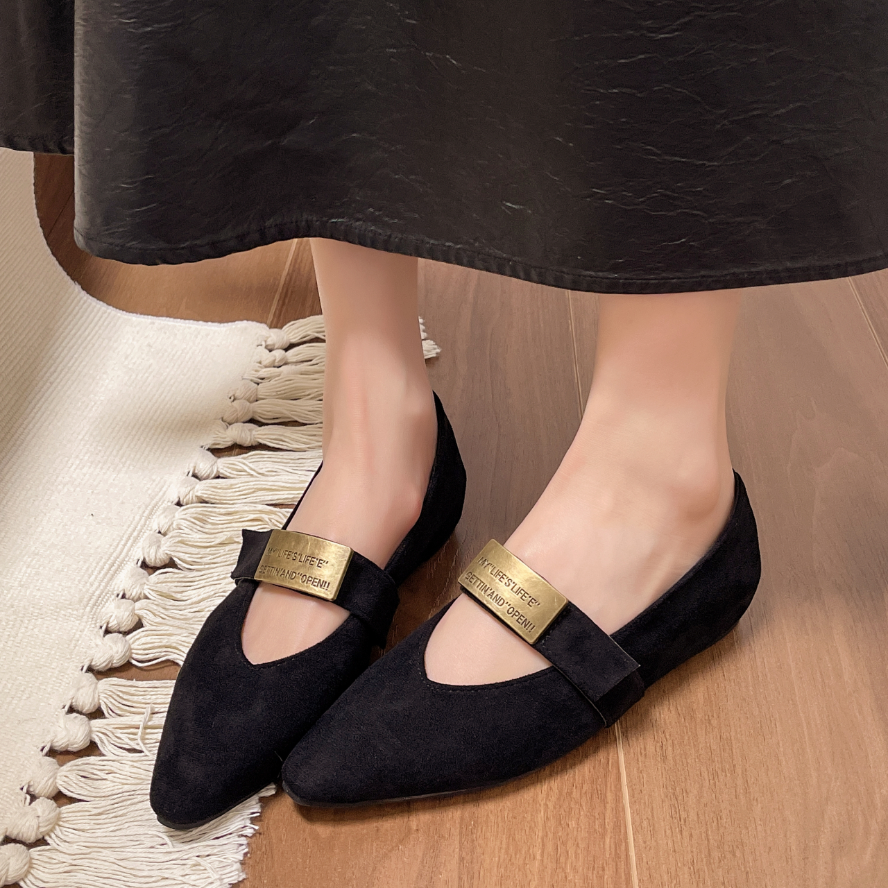 法式单鞋尖头鞋2025秋季内增高小香风单鞋软底鞋子复古玛丽珍女鞋