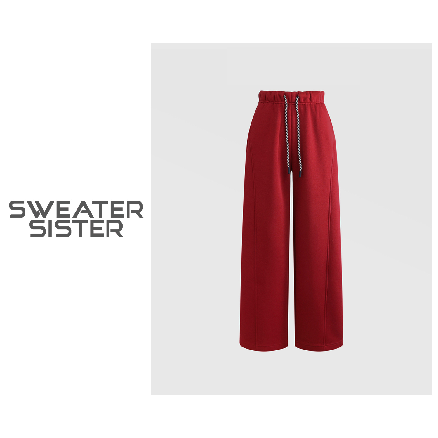 【糯米裤】韩版简约纯色糯米裤宽松显瘦休闲裤女551-236