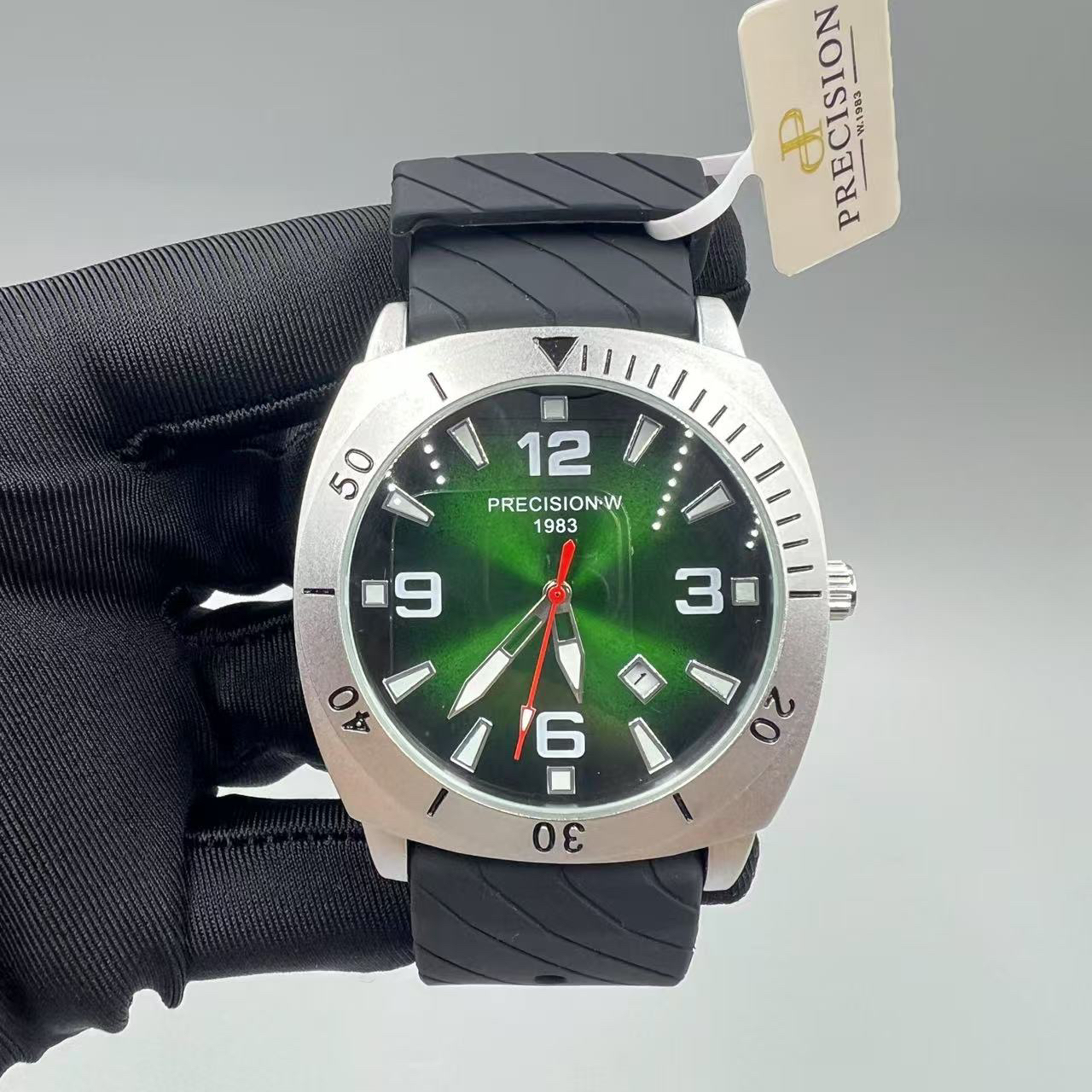 【强烈推荐】原装正品Precision•W男表带夜显实物大气,专柜2400