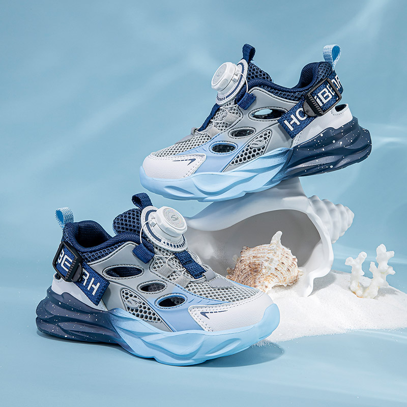 哈比熊新款上新儿童夏季框子鞋防滑透气运动凉鞋潮款时尚鞋AU8179