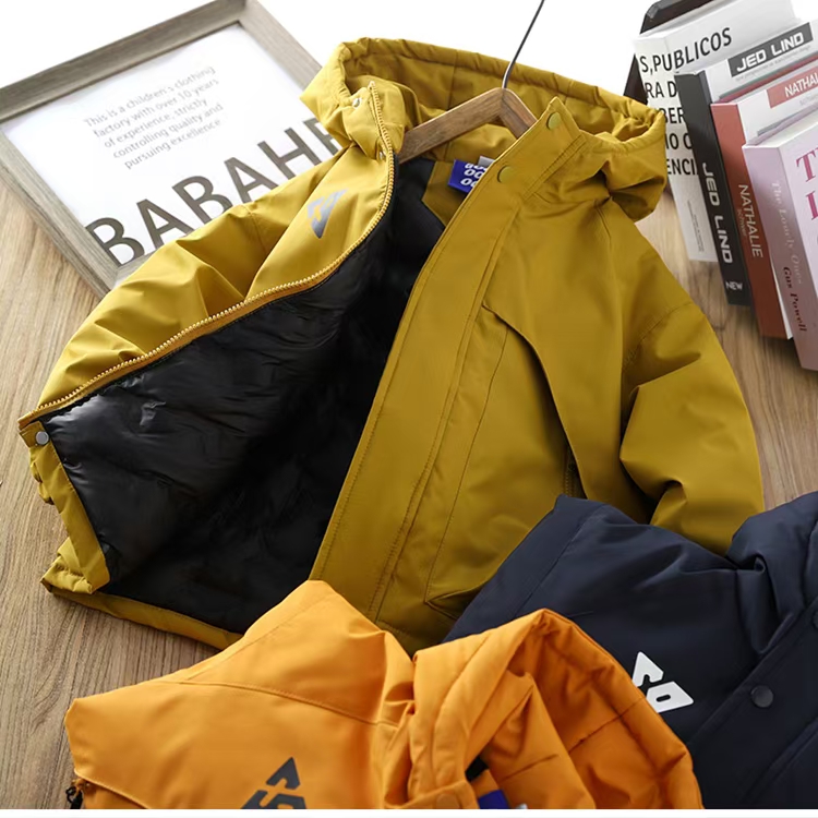 男童棉服外套冬装2025新款中大童加厚棉衣夹棉保暖连帽防风上衣潮