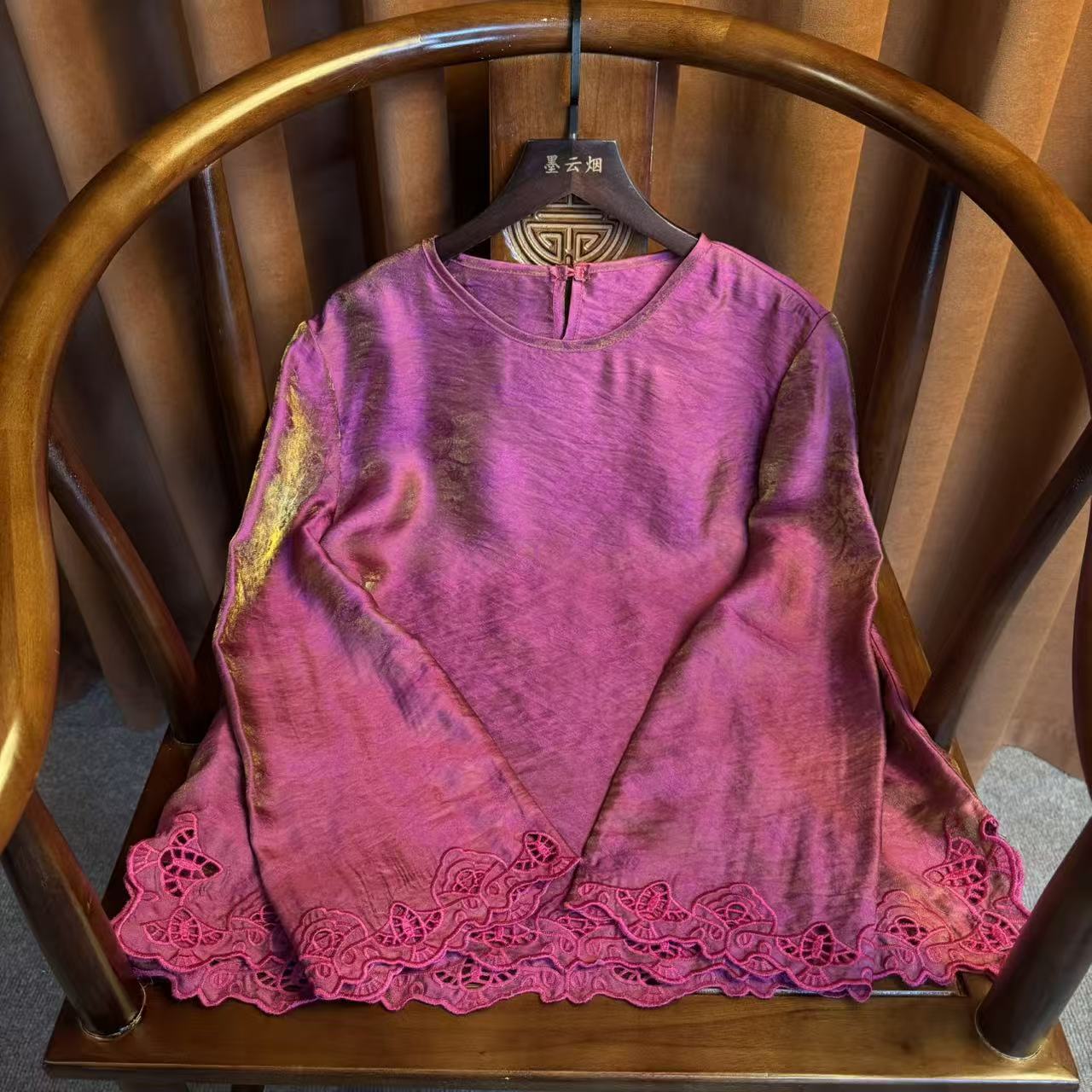 【西洲】气质国风2025款短袖衬衫女夏季新款气质新中式上衣