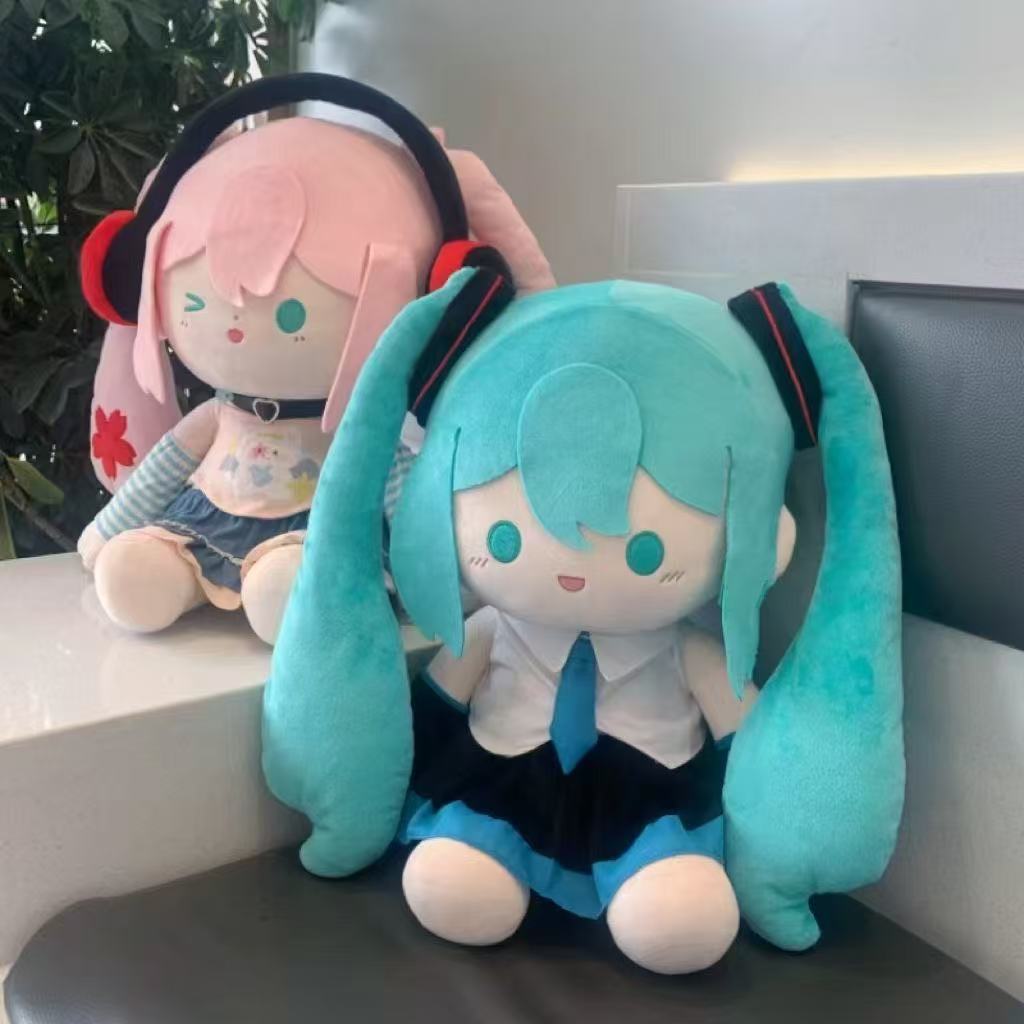 同人原创初音未来棉花娃娃毛绒玩偶fufu可爱公仔高颜值