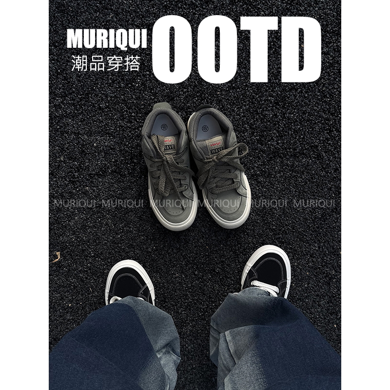 MURIQUI Normcore秋季百搭新款学生高帮运动休闲小众板鞋面包潮鞋
