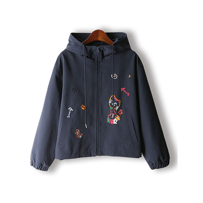 特大码300斤休闲减龄连帽外套女春秋胖mm宽松显瘦开衫长袖上ins