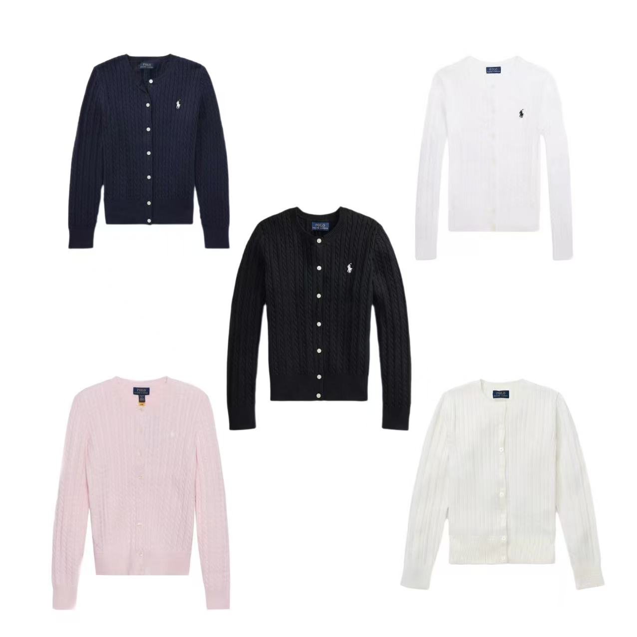 Ralph Lauren/拉夫劳伦大童麻花针织开衫 赵露思同款毛衣