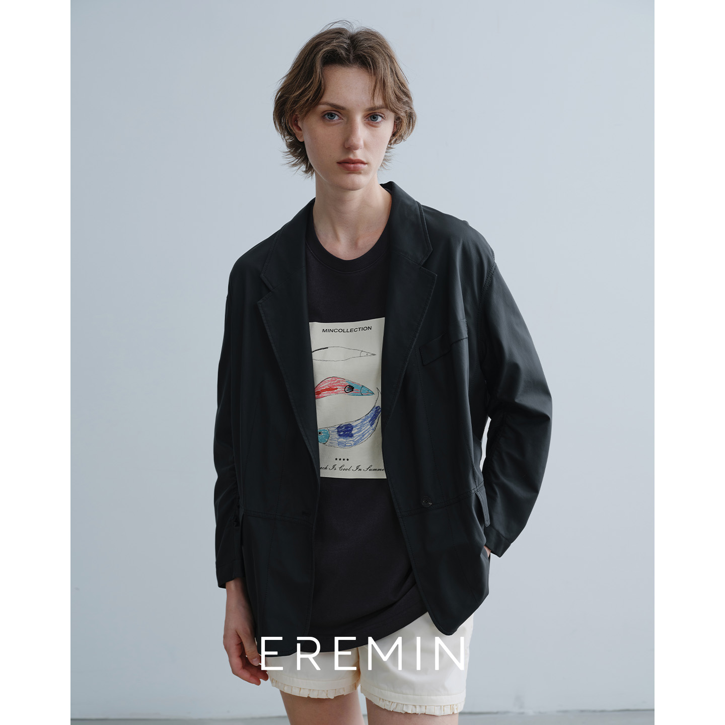 「琥珀流光风」轻薄皮西装/超薄绵羊皮戗驳领西装