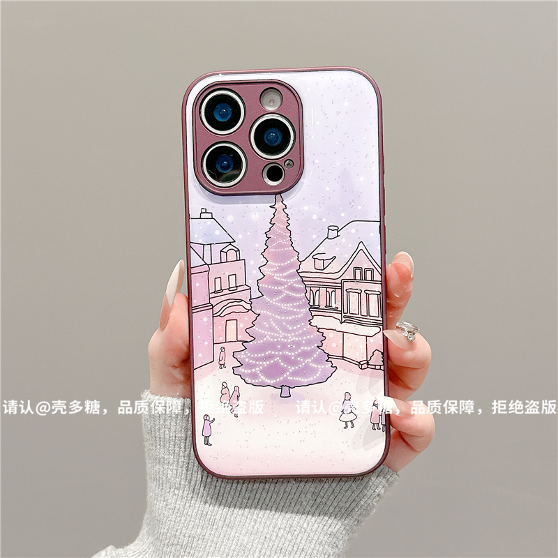 金属漆水凝壳适用苹果iPhone17/华为荣耀/OPPO/VIVO/小米手机壳潮