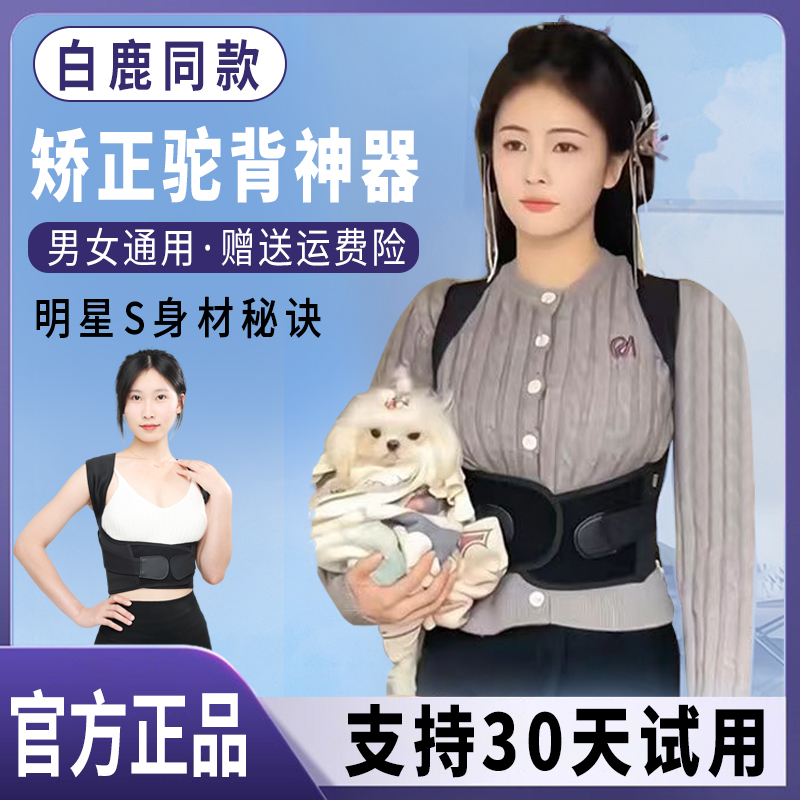 【白鹿同款】背带矫正驼背带成人专用男女驼背矫正护腰无痕开肩带佳