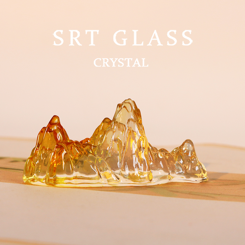 LL075观山摆件金山水晶镇尺