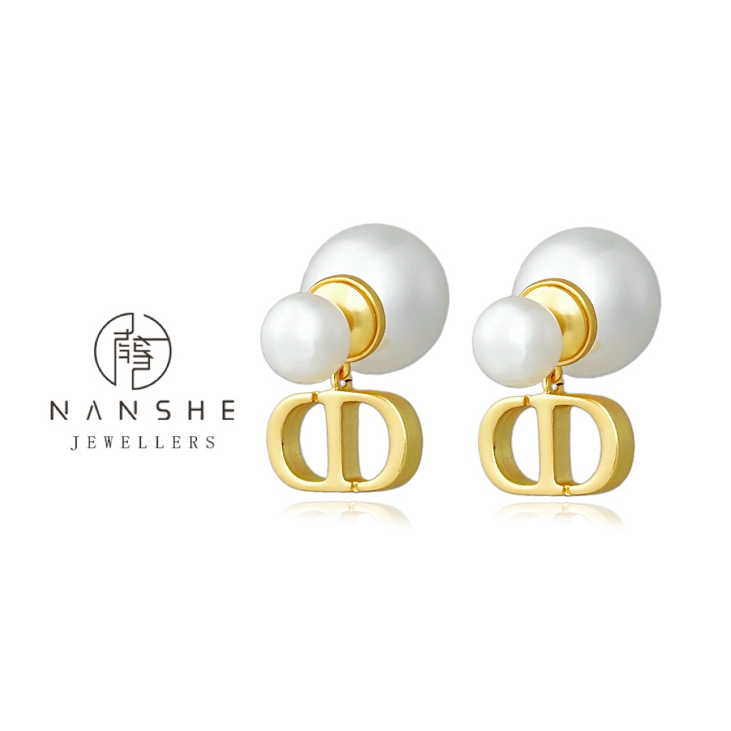 NANSHE/南奢 CD珠珠耳环百搭气质轻奢 L189