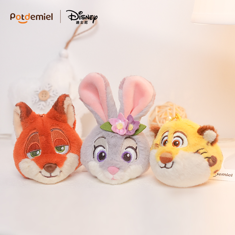 potdemiel蜂蜜罐正版迪士尼疯狂动物城春日组合挂件包挂配饰