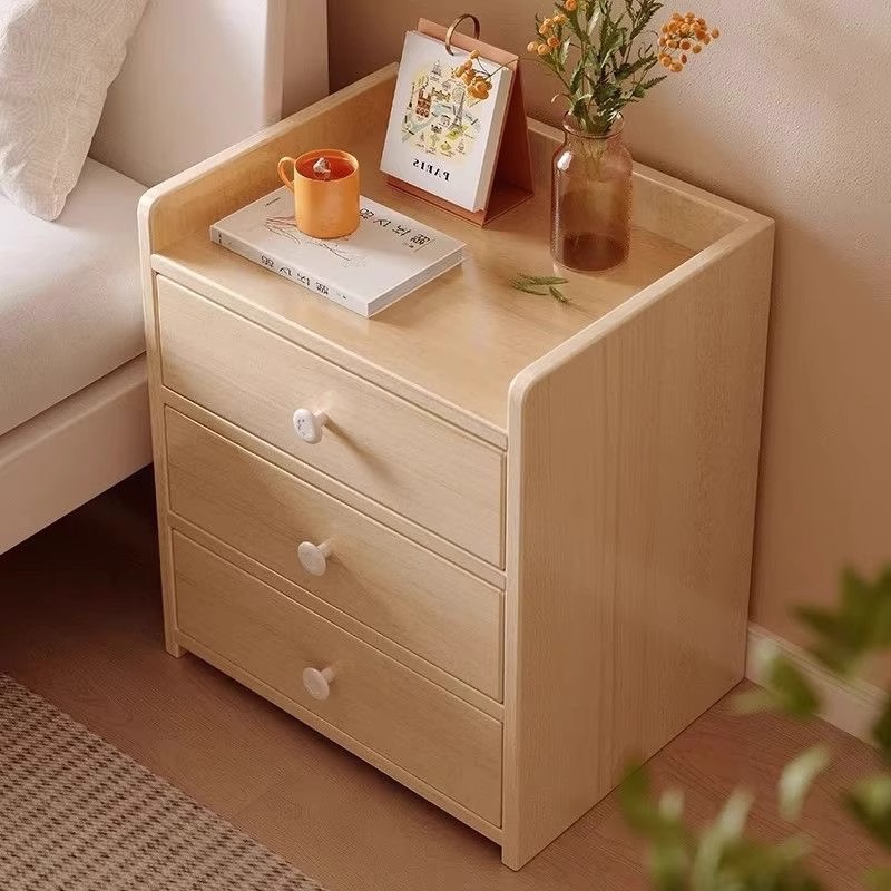 床头柜简约现代卧室床边柜子出租房用收纳置物架储物柜新款
