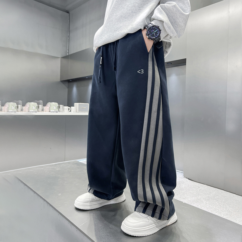 男童秋装裤子2025新款中大童休闲运动针织裤儿童秋季痞帅长裤童装