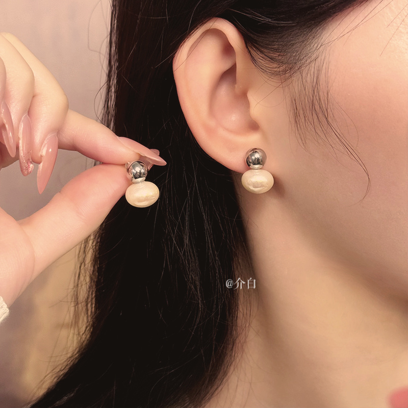 铜合金耳饰 女耳钉原创设计日韩耳饰简约ins轻奢小众法式复古