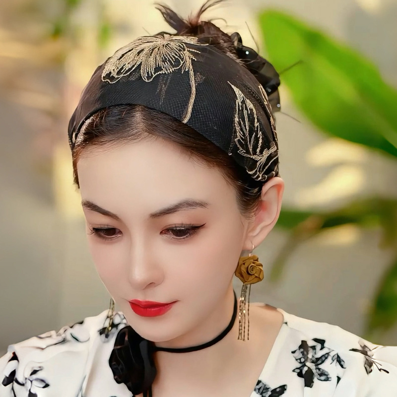 布塔10cm桑蚕丝雲锦织金寸锦寸金中式非遗之美发箍