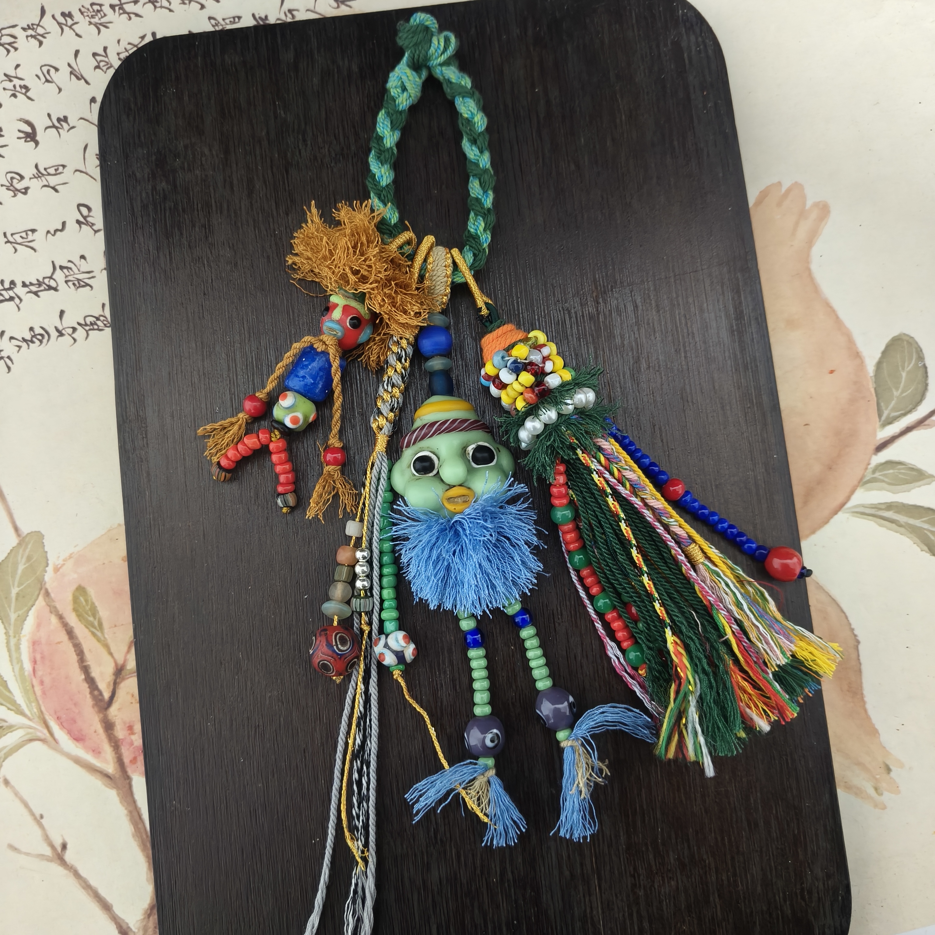 老琉璃腓尼基手机链钥匙扣包包挂件5090202