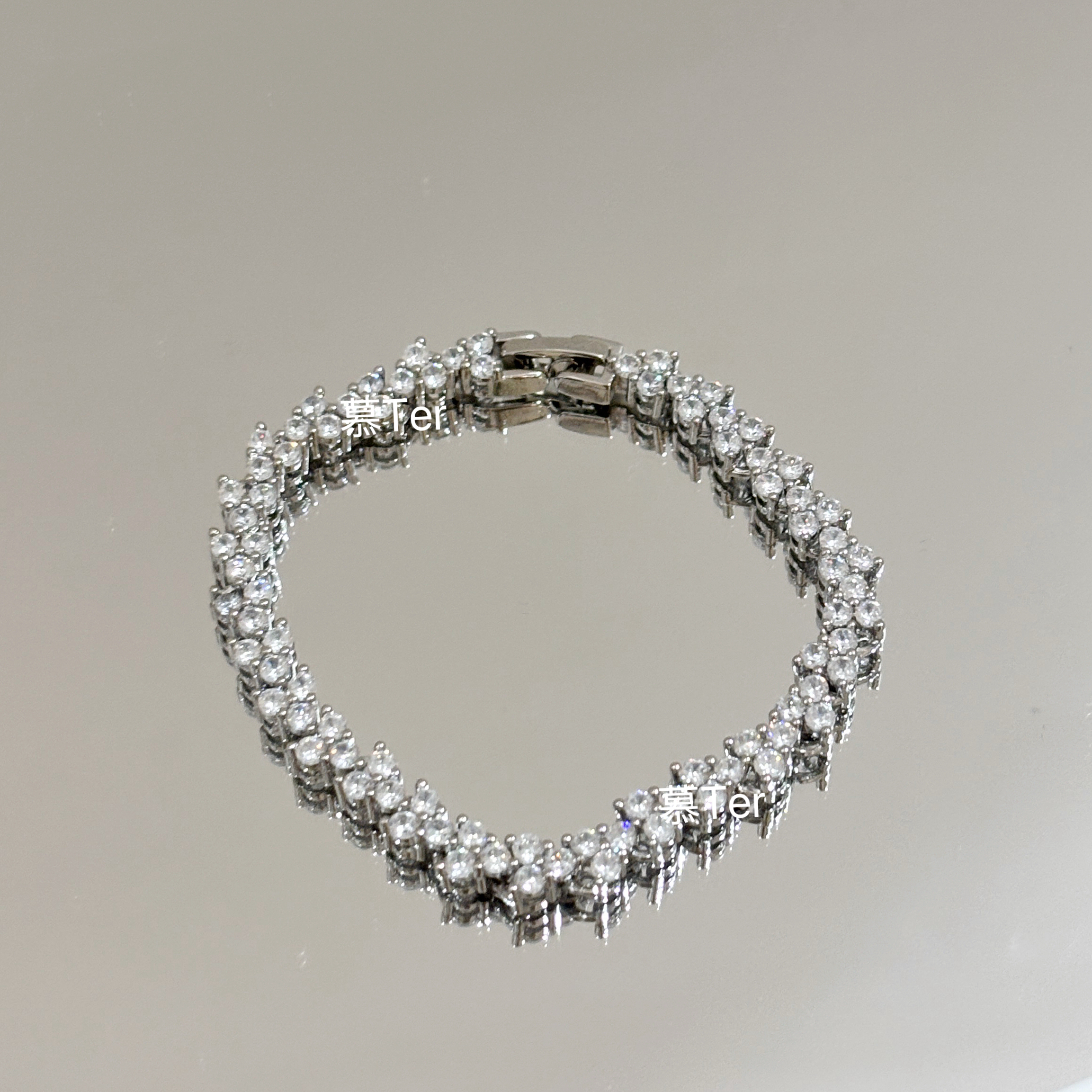 铜合金合成锆石手链 慕Ter 逆爱大宝同款手链