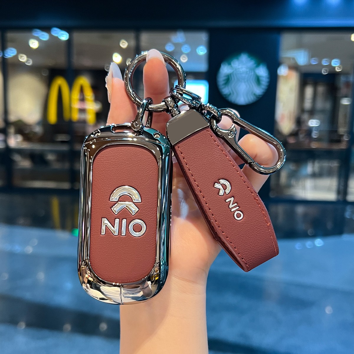 适用于2025新款蔚来et9钥匙套25款蔚来ET9专用金属车包扣改装壳男