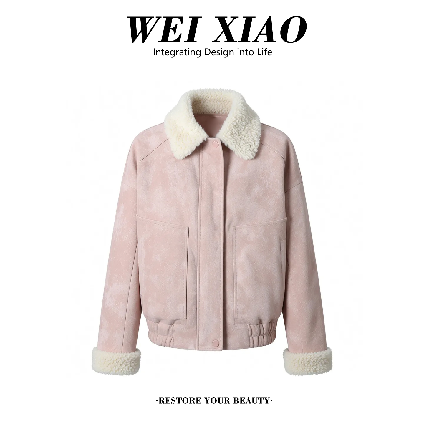 复古翻领加厚保暖显瘦休闲上衣女2025冬季新款高级感通勤短外套潮