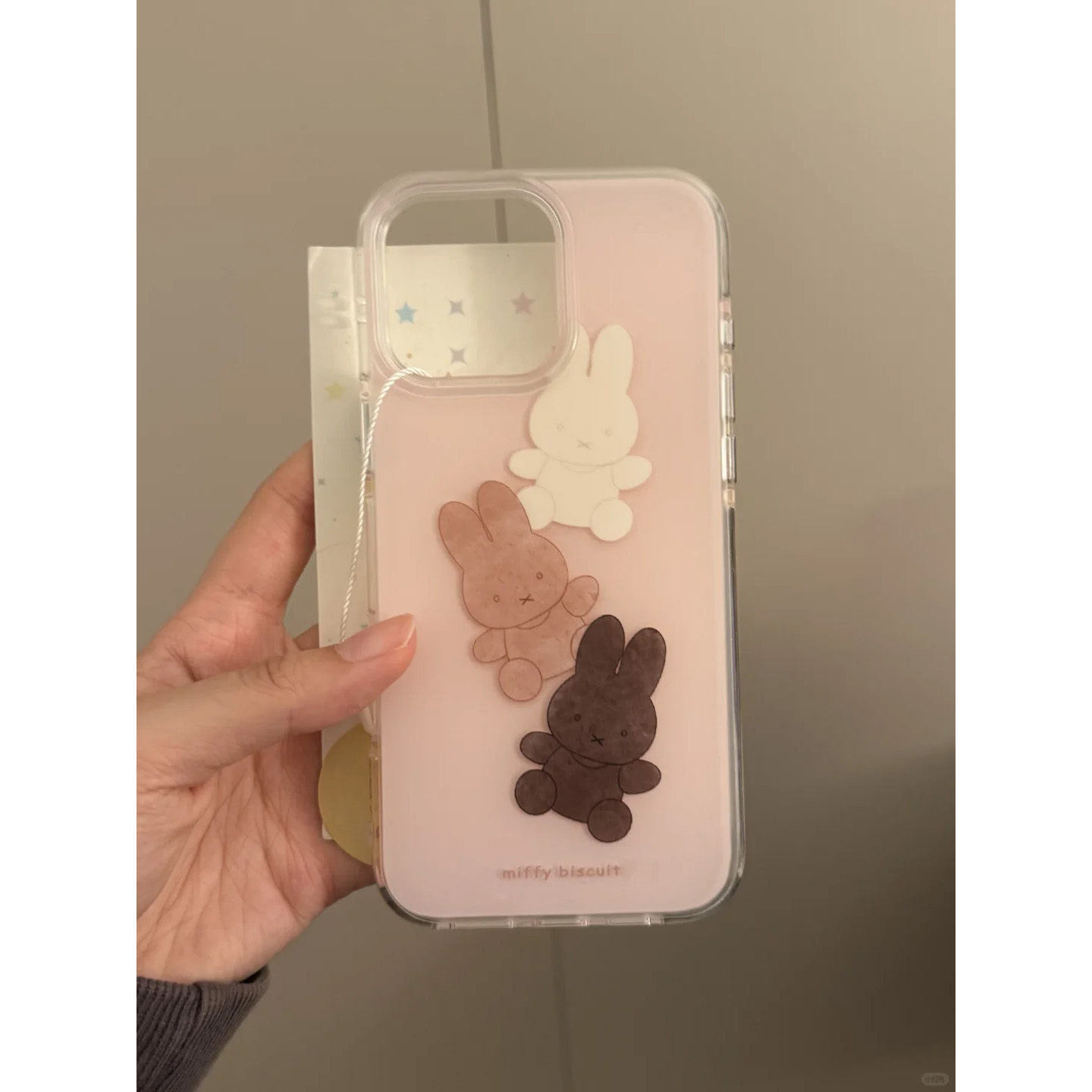 BANCA可爱三色米菲兔饼干适用苹果16/15手机壳华为vivo小米14oppo