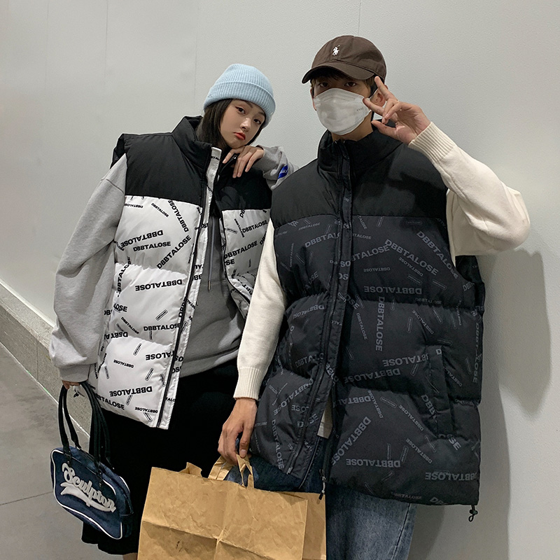 厂家直销春款男士潮流帅气青少年无袖保暖运动立领马甲M909