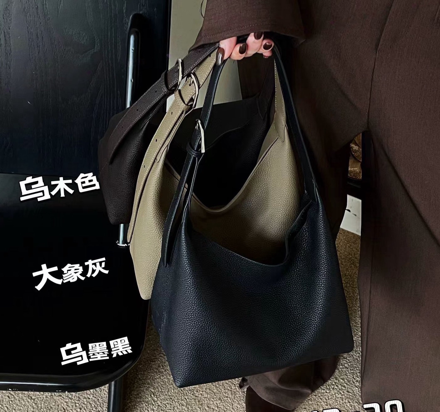 原创新款高级质感头层牛皮时尚软面腋下包包包女款爆款2025新款
