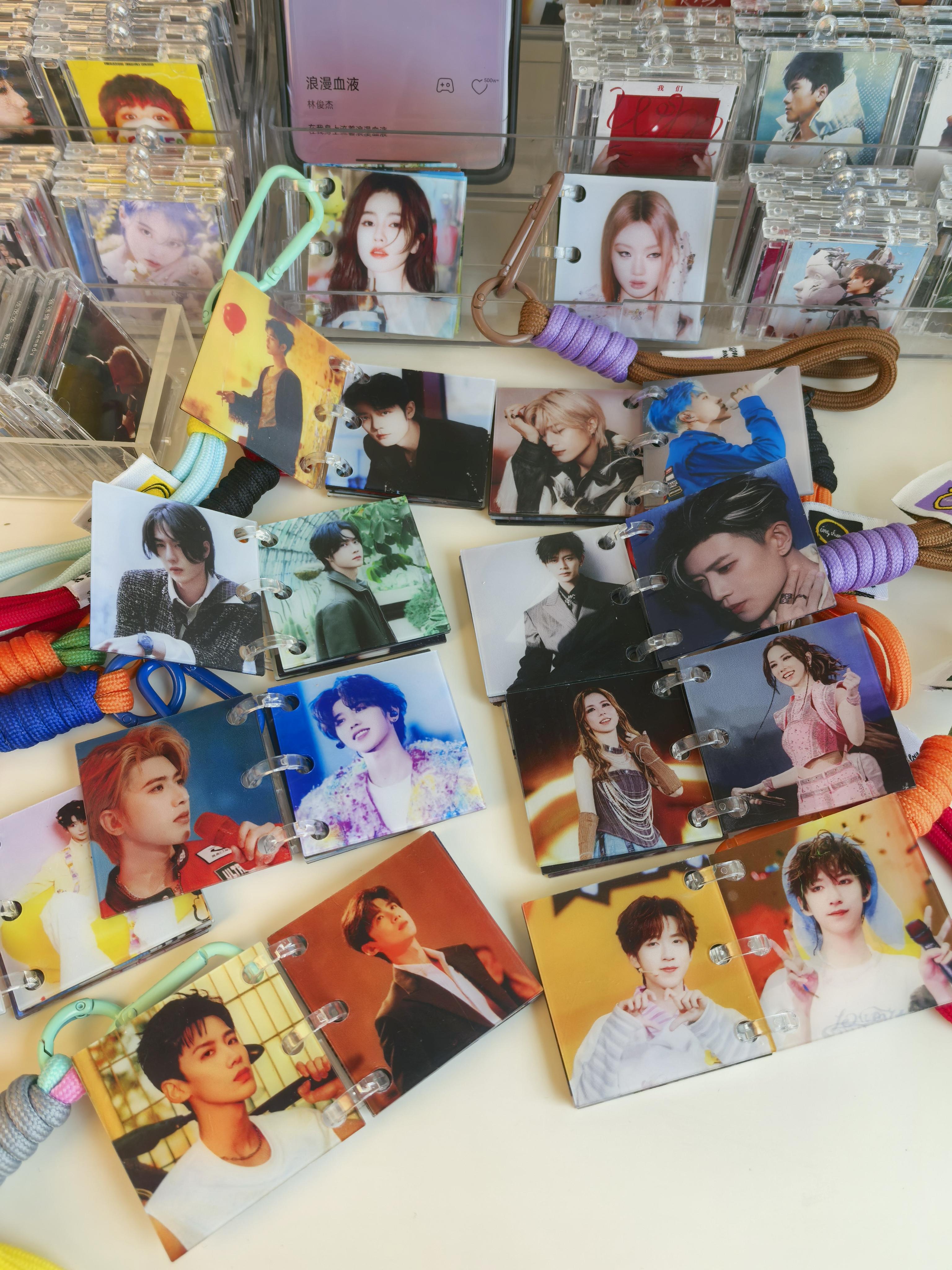 迷你相册挂件钥匙扣#明星周边#潮流单品#明星应援物