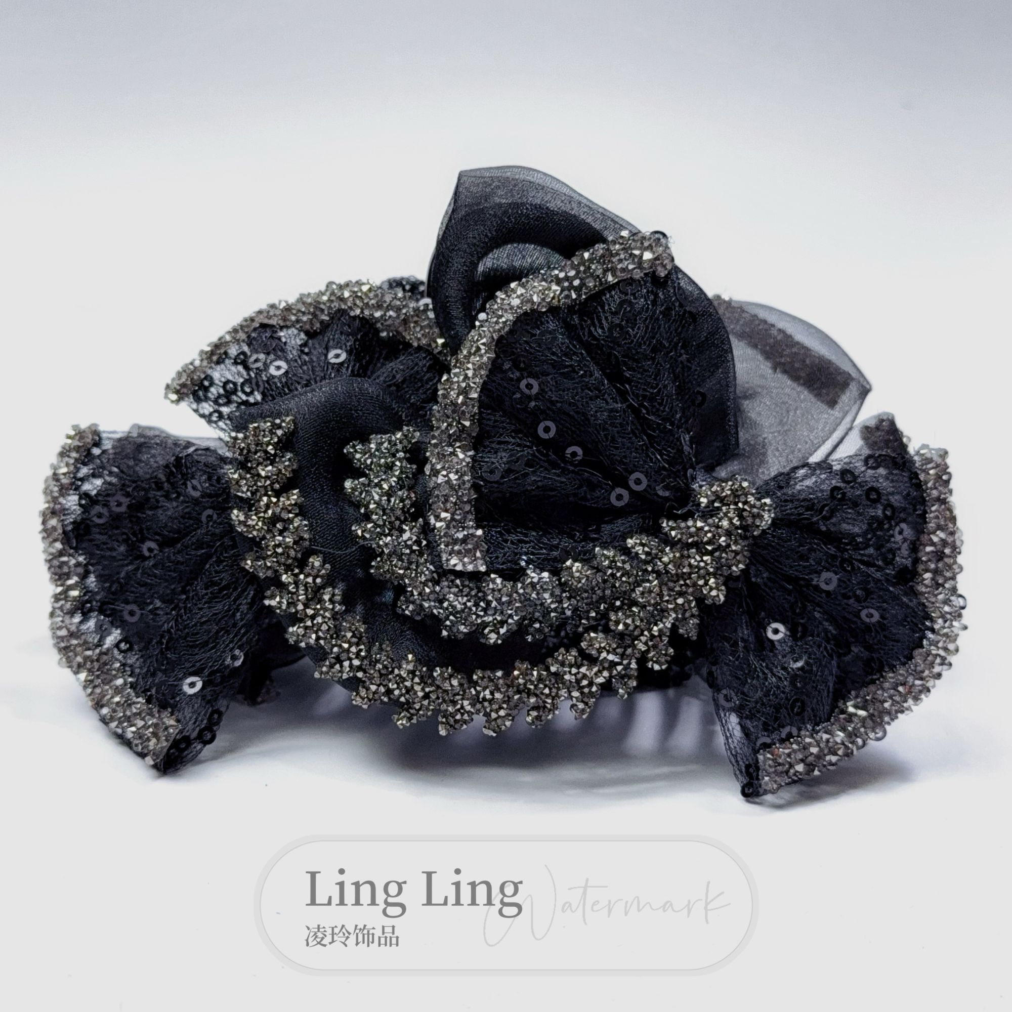 东方之珠【麦浪】高级感AB面显气质13cm抓夹11cm百搭简约盘发抓夹