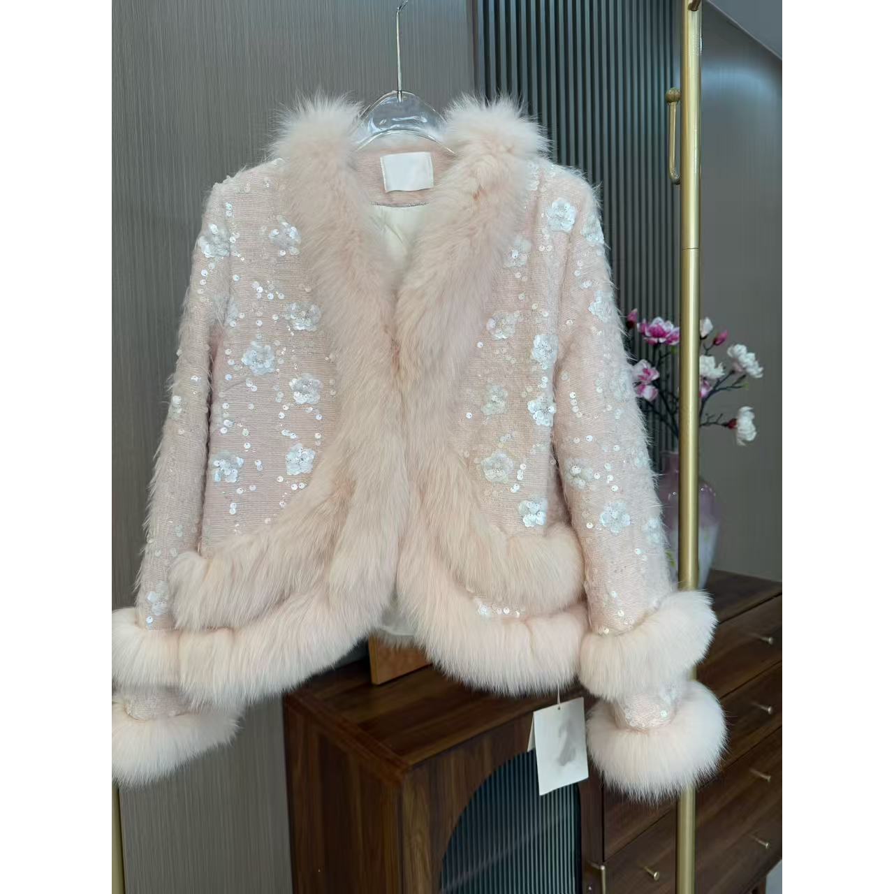 【象姐定制】【许我耀眼】粉色羽绒服预CDX5YRF1876C时尚百搭气质秋冬