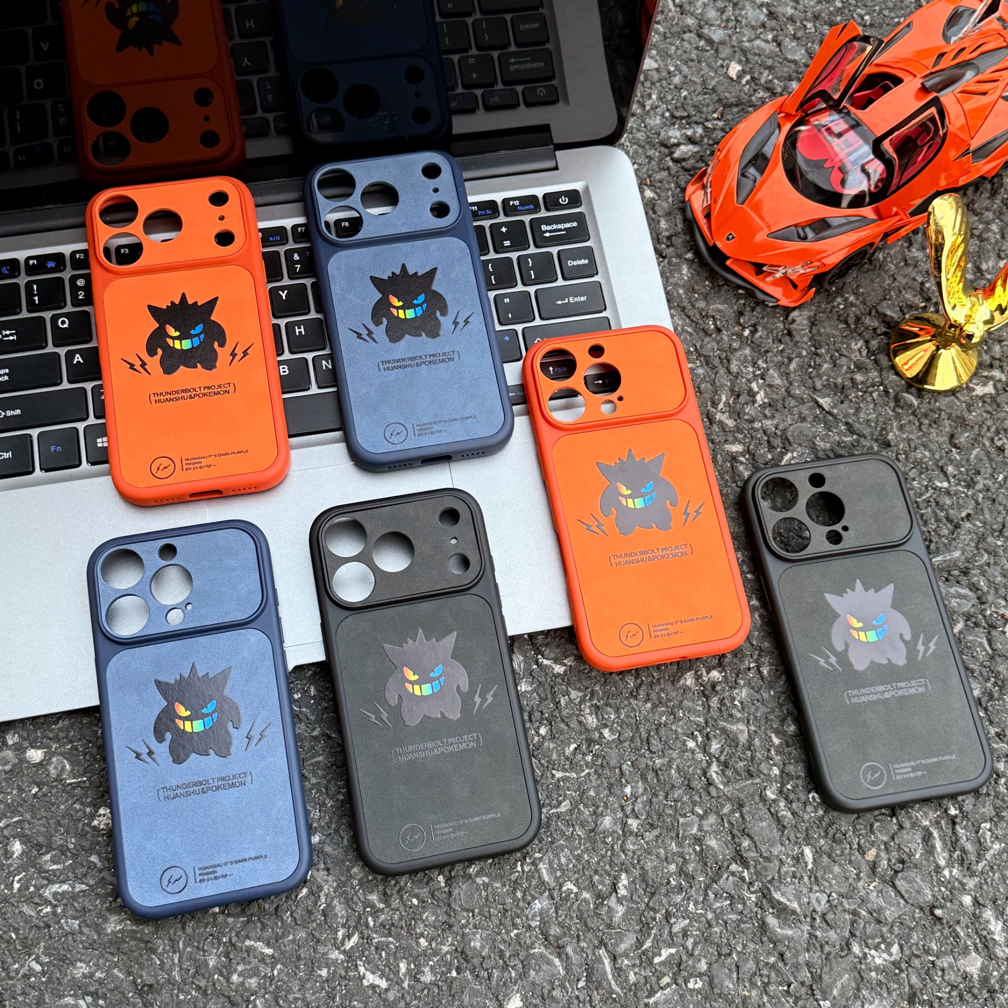 雅天立简约卡通耿鬼适用苹果17pro/15全包iPhone16手机壳肤感贴皮