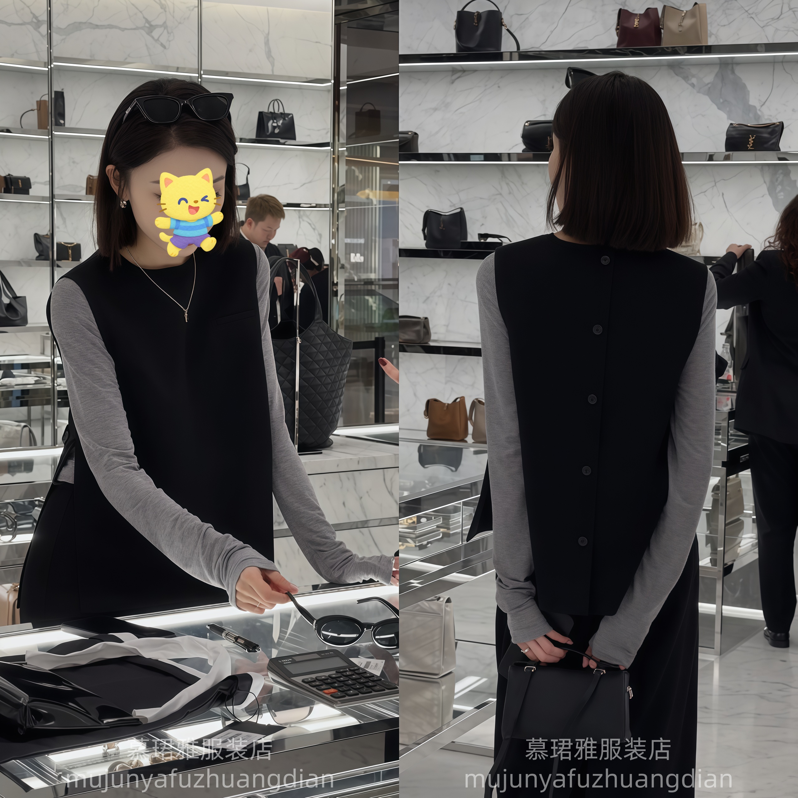 秋季穿搭一整套韩系小个子网红炸街松弛感上衣马甲半身裙三件套装