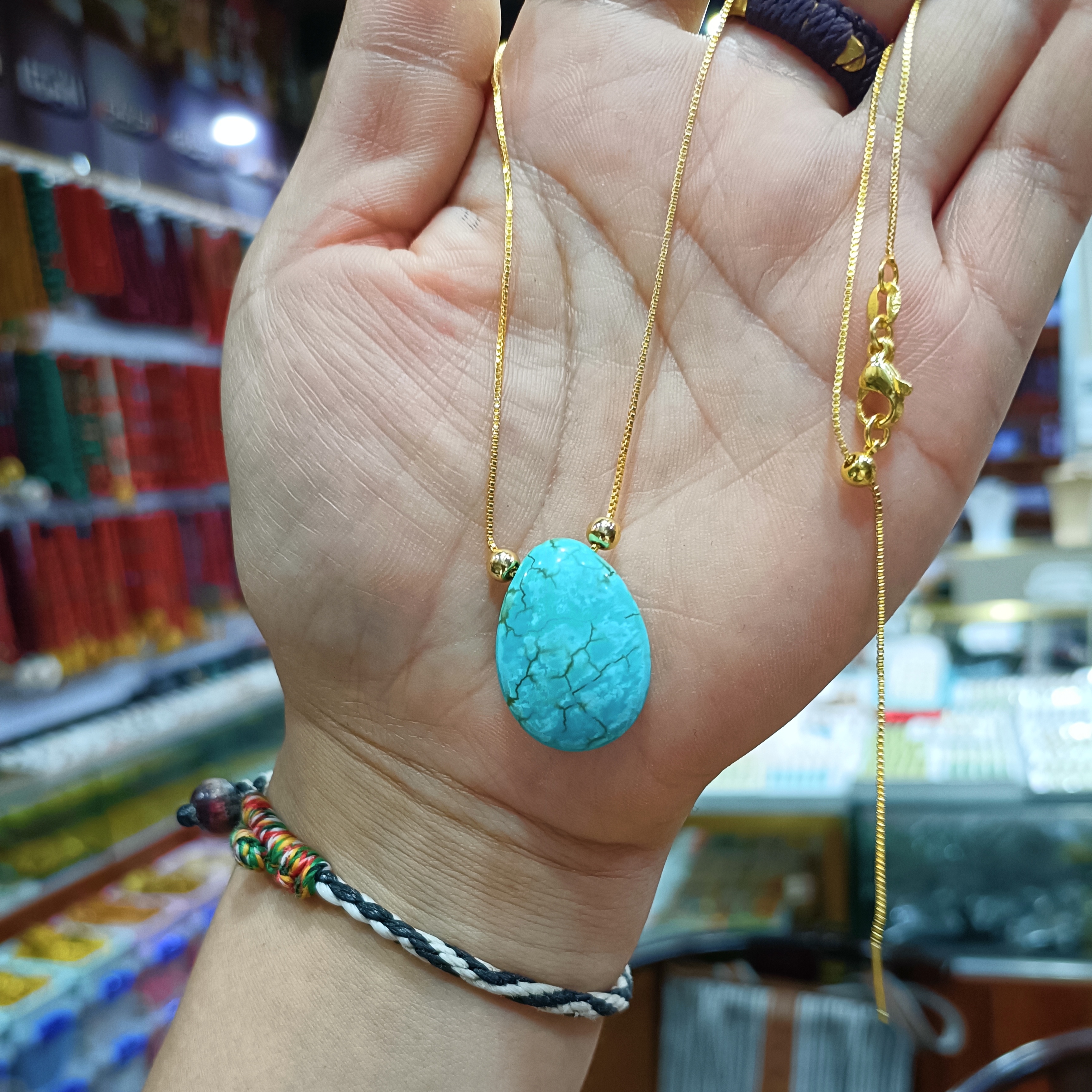 纯铜亚克力项链 万能链时尚个性大气百搭款随形松松锁骨链颈链