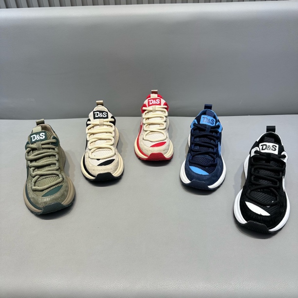 Cds25-903男士秋季新款运动风拼色透气厚底男鞋老爹鞋