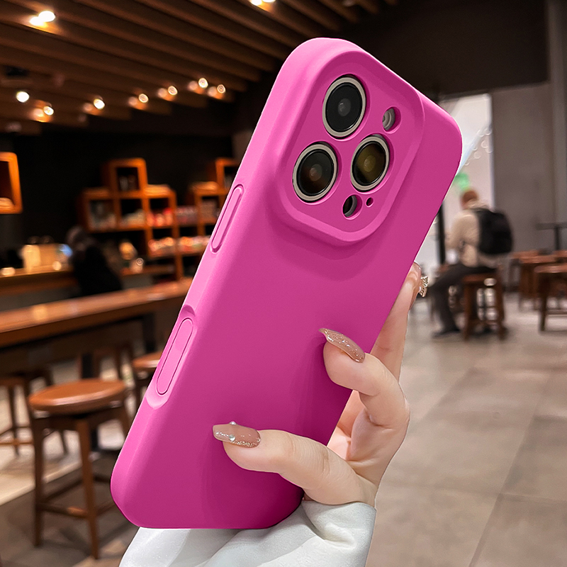 新款火龙果全包液态硅胶适用于苹果17promax手机壳苹果16pro简约