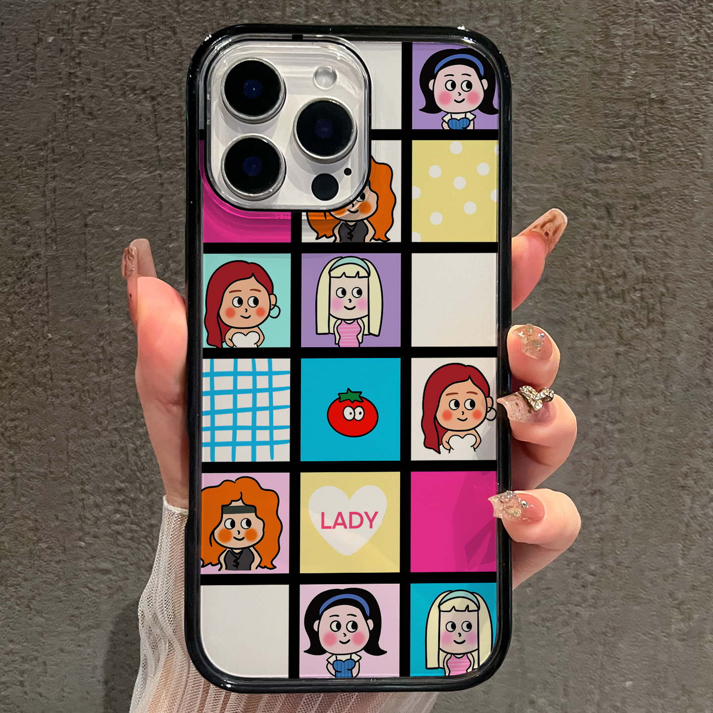 【AI键保护】格子女孩适用苹果17promax手机壳iphone17新款少女16