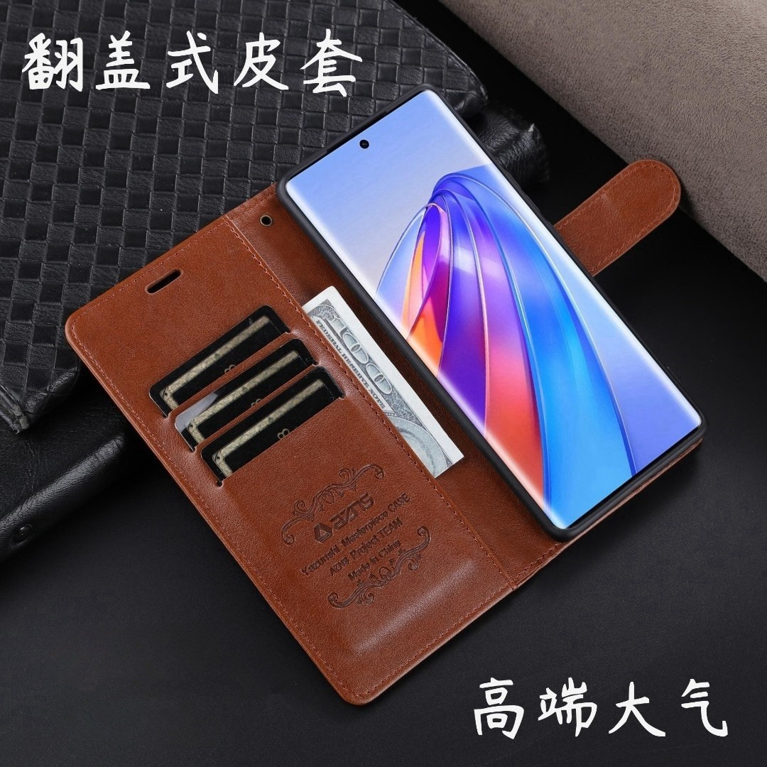 适用于oppoA6pro手机壳OPPO双面a6pro防摔5G翻盖皮套商务新款大气