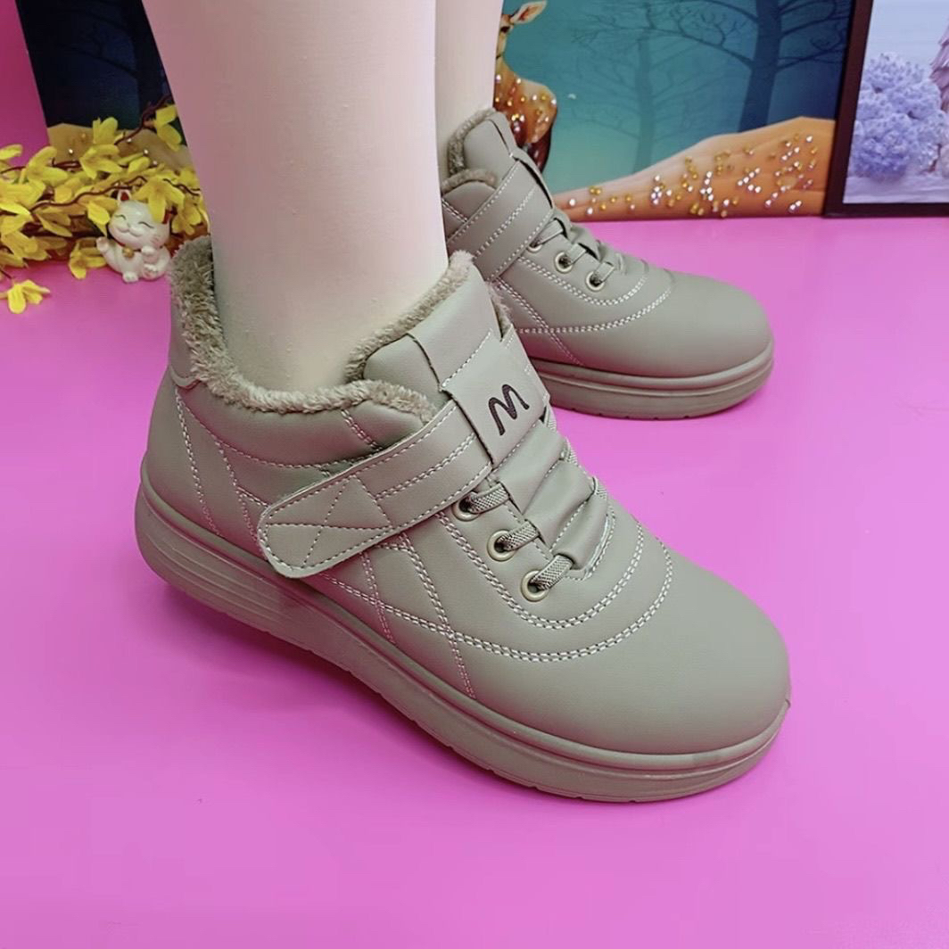 冬季棉鞋加绒保暖妈妈防滑耐磨超轻防冻轻便妈妈鞋