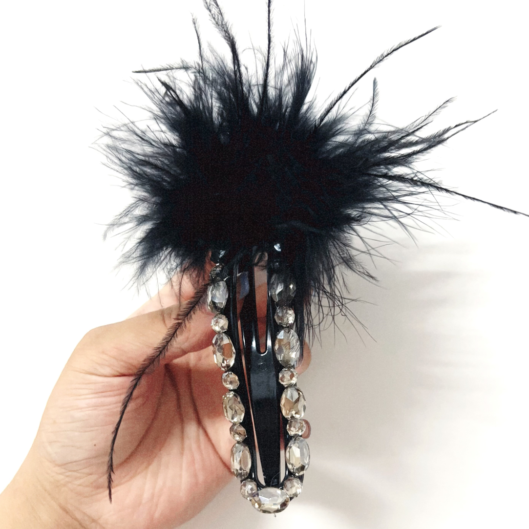 法式复古风日式女波西米亚风发夹抓夹休闲风日韩