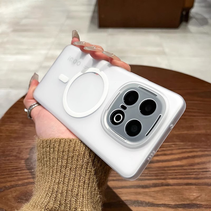 冰雾磨砂适用iQOO13手机壳磁吸新款iQOO12超薄全包iQOO11防摔硬壳