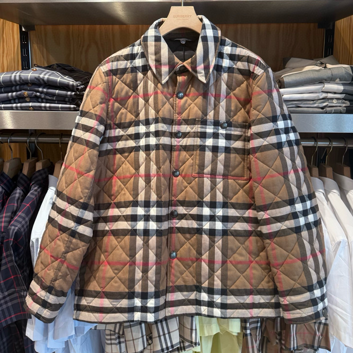 未使用 BURBERRY/博柏利 巴宝莉 大码 断码清仓 奥莱男装 棉服