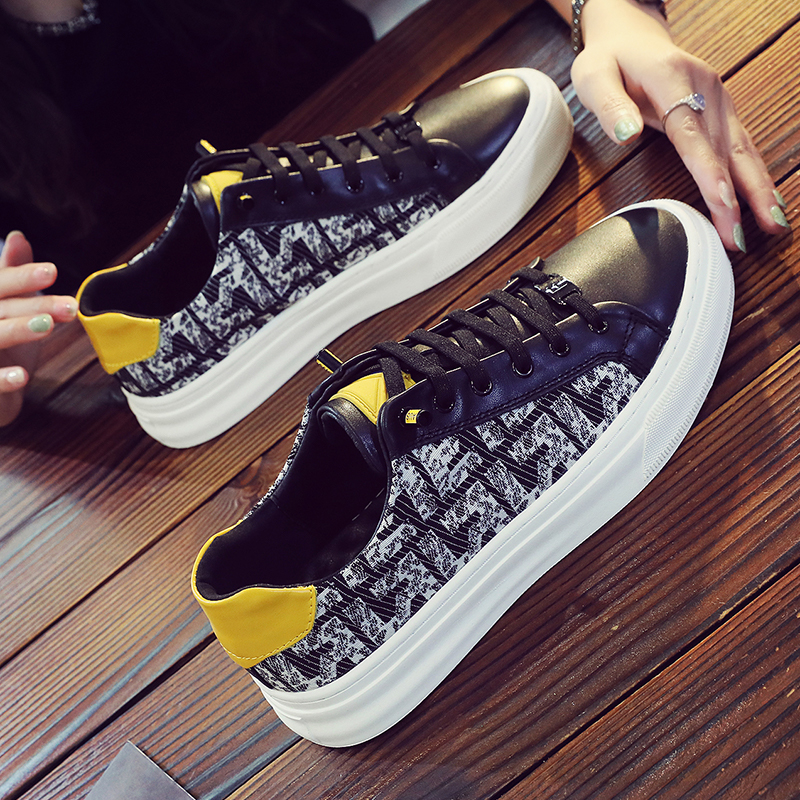 秋季真皮小黑鞋男2025新款韩版百搭休闲板鞋头层牛皮防滑耐磨透气