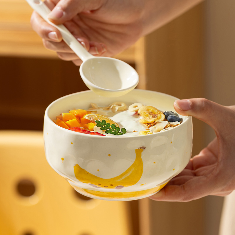 芬利兰缤纷水果陶瓷碗盘创意网红家用碗碟盘