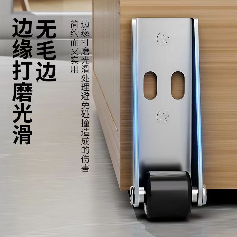 平移门轨道滑轮静音垂直微型家具移动承重尼龙万向支撑门下垂滑轮